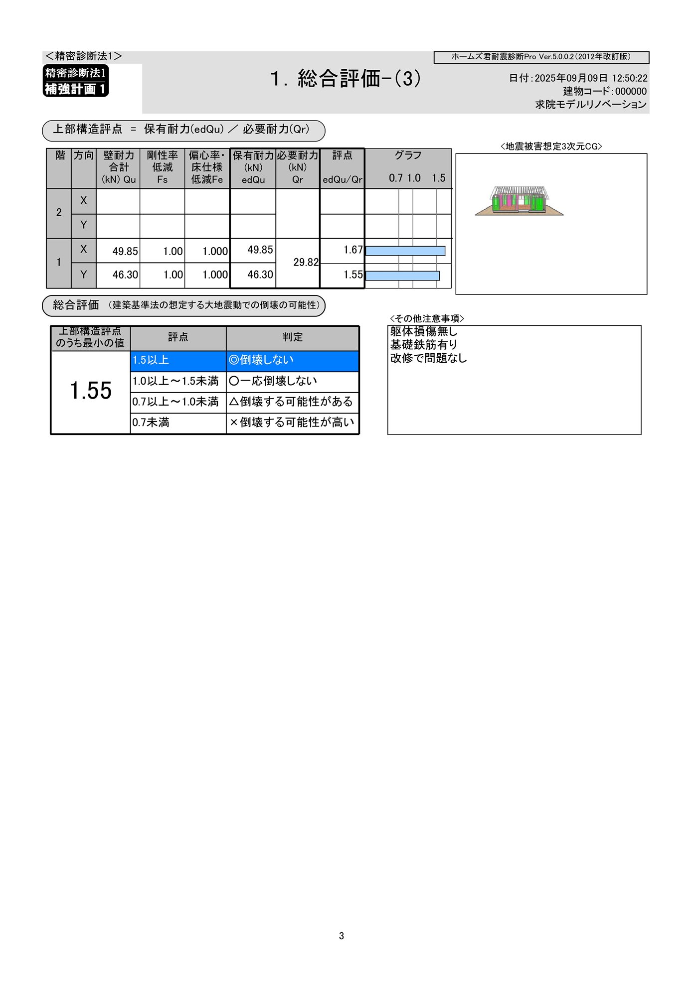 耐震補強計画図